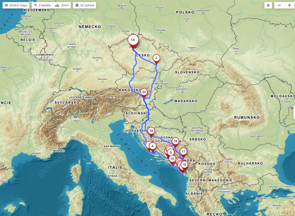 Itinerary Bosnia and Herzegovina, Montenegro and Croatia roadtrip 2020 3